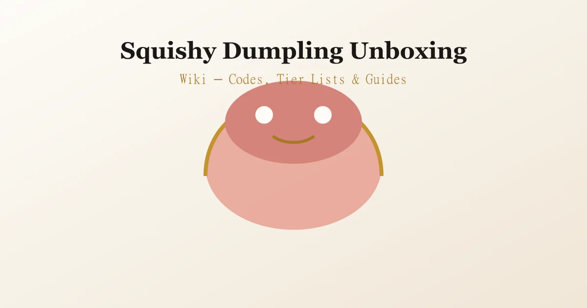 Squishy Dumpling Unboxing Roblox game — mystery box unboxing with cute dumpling pets